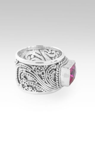 Redeemed by Grace Ring™ in Dark Rose Lab Created Sapphire - Dinner - only found at SARDA™