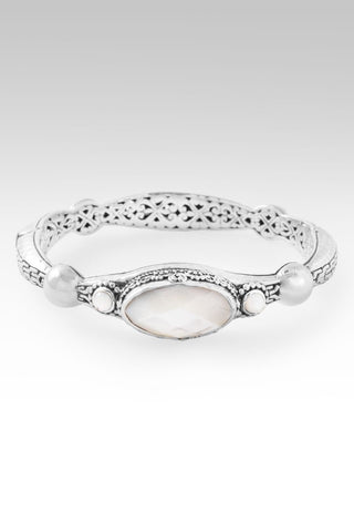 Refuge & Strength Bangle II™ in White Mother of Pearl - Bangle - only found at SARDA™