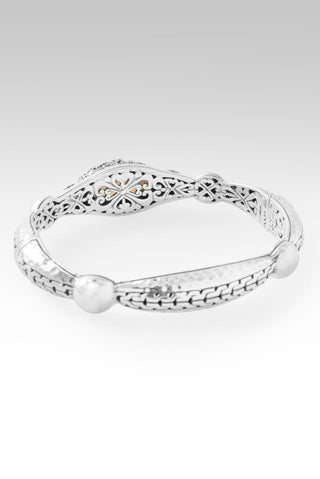 Refuge & Strength Bangle II™ in White Mother of Pearl - Bangle - only found at SARDA™