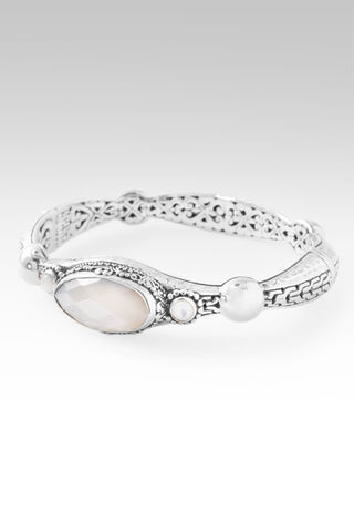 Refuge & Strength Bangle II™ in White Mother of Pearl - Bangle - only found at SARDA™