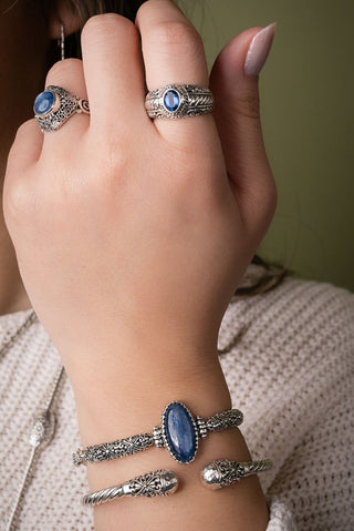 Rejoice Always Bracelet™ in Blue Kyanite - Single Stone - only found at SARDA™