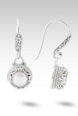 Rejoice Earrings™ in White Mother Of Pearl - Bali Wire - only found at SARDA™