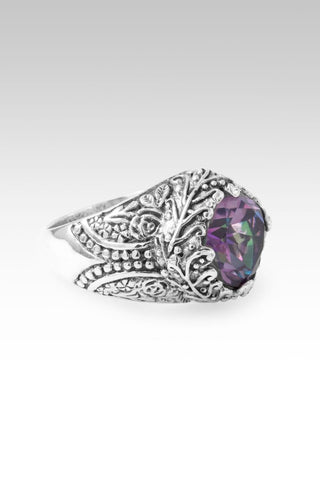 Removing All Obstacles Ring™ in Posey Violets™ Mystic Quartz - Dinner - only found at SARDA™