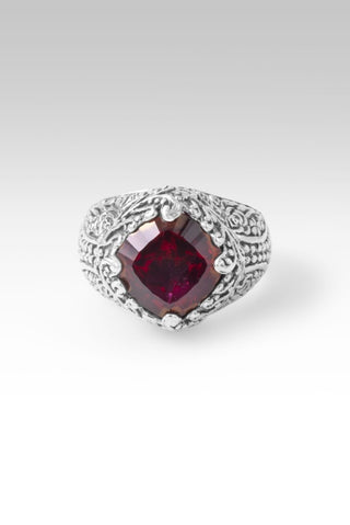 Removing All Obstacles Ring™ in Seductive Red™ Mystic Quartz - Dinner - only found at SARDA™