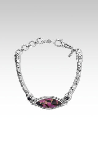 Restore My Soul Bracelet™ in Pink Calcite, Obsidian & Bronze - Multi Stone - SARDA™