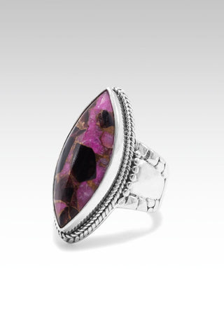 Restore My Soul Ring™ in Pink Calcite, Obsidian & Bronze - Statement - SARDA™