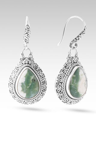 Revival Coming Earrings™ in Green Opal - Bali Wire - only found at SARDA™