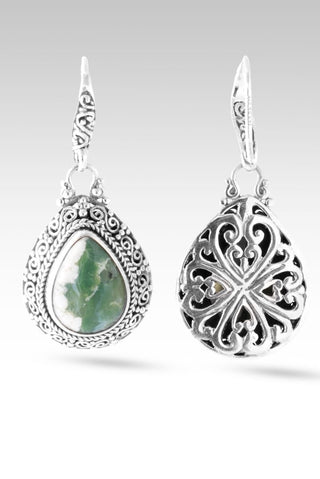 Revival Coming Earrings™ in Green Opal - Bali Wire - only found at SARDA™