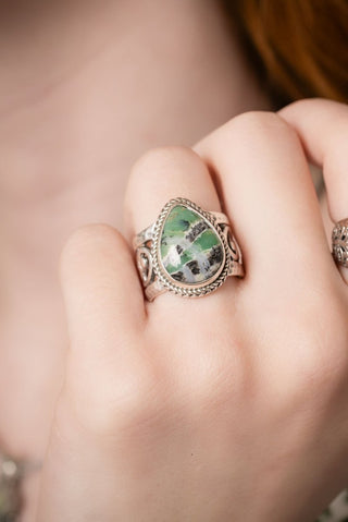 Revival Coming Ring II™ in Green Opal - Statement - only found at SARDA™