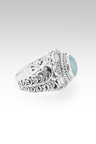 Revival Coming Ring™ in Sea Green Chalcedony Mother of Pearl Quartz - Statement - only found at SARDA™