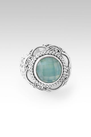 Revival Coming Ring™ in Sea Green Chalcedony Mother of Pearl Quartz - Statement - only found at SARDA™