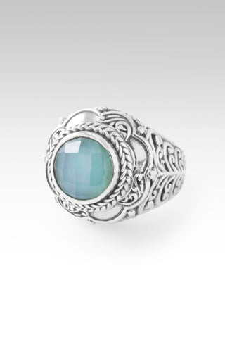 Revival Coming Ring™ in Sea Green Chalcedony Mother of Pearl Quartz - Statement - only found at SARDA™