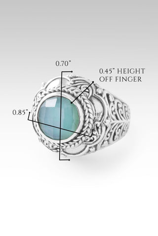 Revival Coming Ring™ in Sea Green Chalcedony Mother of Pearl Quartz - Statement - only found at SARDA™
