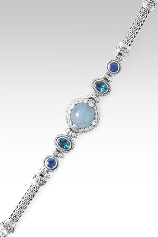 Rich in Jesus Bracelet™ in Aquamarine, London Blue Topaz & Blue Kyanite - Multi Stone - only found at SARDA™