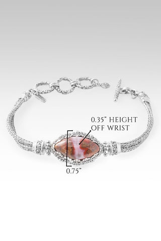 Rock Which I Stand Bracelet™ in Seam Agate - Single Stone - only found at SARDA™