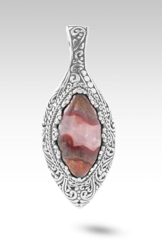 Rock Which I Stand Pendant™ in Seam Agate - Single Stone - only found at SARDA™