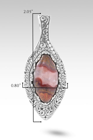 Rock Which I Stand Pendant™ in Seam Agate - Single Stone - only found at SARDA™