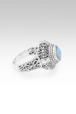 Sacred Journey Ring™ in Blue Quartz Mother of Pearl - Dinner - only found at SARDA™
