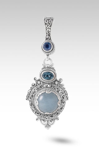 Safe With Him Pendant™ in Aquamarine, London Blue Topaz & Blue Kyanite - Multi Stone - only found at SARDA™