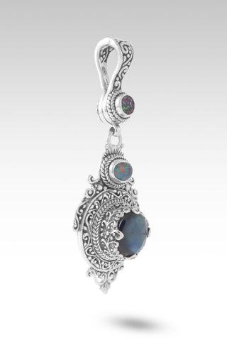 Safe With Him Pendant™ in Black Onyx Mother of Pearl Quartz, Australian Opal & Odyssey Green™ Mystic Topaz - Multi Stone - only found at SARDA™