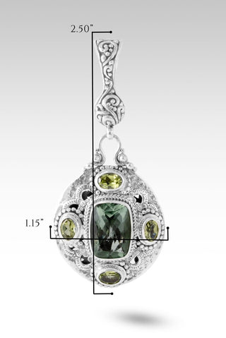 Saves The Lost Pendant™ in Sea Green Fluorite & Peridot - Multi Stone - only found at SARDA™