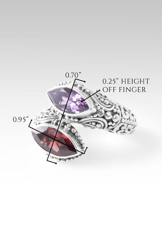 Searching Completed Ring™ in Amethyst & Garnet - Bypass - only found at SARDA™