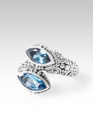 Searching Completed Ring™ in Blue Topaz & London Blue Topaz - Bypass - only found at SARDA™