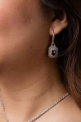 See A Victory Earrings™ in Amethyst - Bali Wire - only found at SARDA™