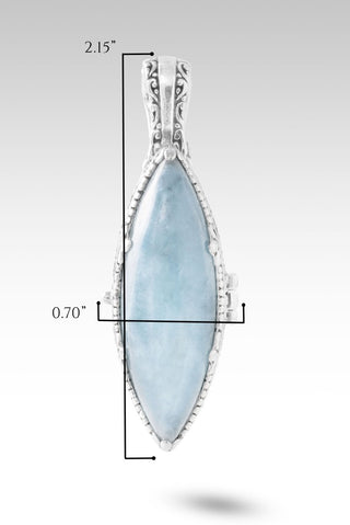 See Evidence U Exist Pendant™ in Aquamarine - Single Stone - only found at SARDA™