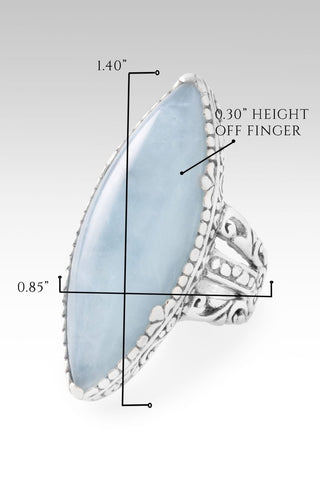 See Evidence U Exist Ring™ in Aquamarine - Dinner - only found at SARDA™