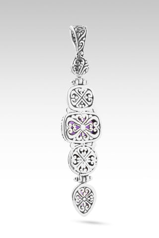 Seen U Move Mountain Pendant™ in Hydrothermal Lab Created Amethyst, Royal Purple Abalone & Quartz, Plum Lab Created Sapphire & Amethyst - Multi Stone - only found at SARDA™