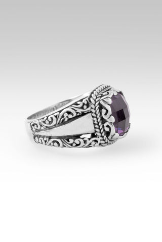 Seen U Move Mountains Ring II™ in Plum Lab Created Sapphire - Dinner - only found at SARDA™