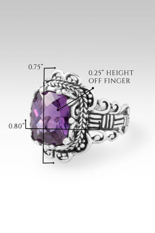 Seen U Move Mountains Ring™ in Plum Lab Created Sapphire - Dinner - only found at SARDA™
