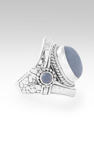Seen UR Faithfulness Ring II™ in Angelite & Serenity Blue Chalcedony - Statement - only found at SARDA™