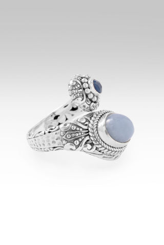 Seen UR Faithfulness Ring™ in Angelite & Serenity Blue Chalcedony - Bypass - only found at SARDA™