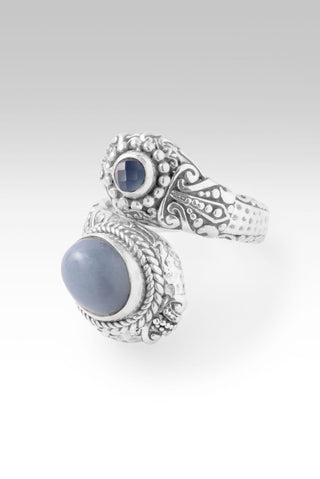 Seen UR Faithfulness Ring™ in Angelite & Serenity Blue Chalcedony - Bypass - only found at SARDA™