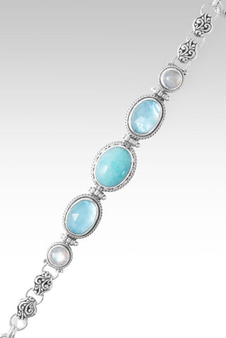 Sees My Worth Bracelet™ in Amazonite, Paraiba Mother of Pearl Quartz & Rainbow Moonstone - Multi Stone - only found at SARDA™