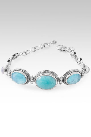 Sees My Worth Bracelet™ in Amazonite, Paraiba Mother of Pearl Quartz & Rainbow Moonstone - Multi Stone - only found at SARDA™