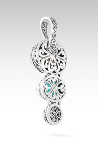 Sees My Worth Pendant™ in Paraiba Mother of Pearl Quartz, Amazonite & Rainbow Moonstone - Multi Stone - only found at SARDA™