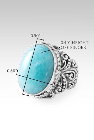Sees My Worth Ring™ in Amazonite - Statement - only found at SARDA™