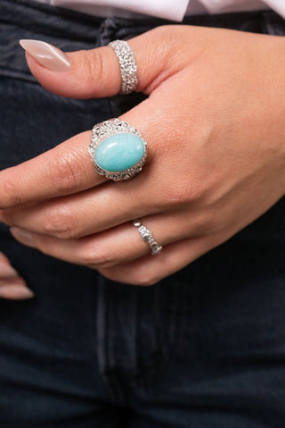 Sees My Worth Ring™ in Amazonite - Statement - only found at SARDA™