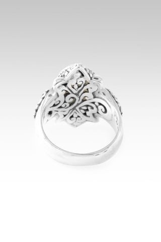 Sees My Worth Ring™ in Paraiba Mother of Pearl Quartz - Dinner - only found at SARDA™