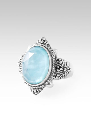 Sees My Worth Ring™ in Paraiba Mother of Pearl Quartz - Dinner - only found at SARDA™