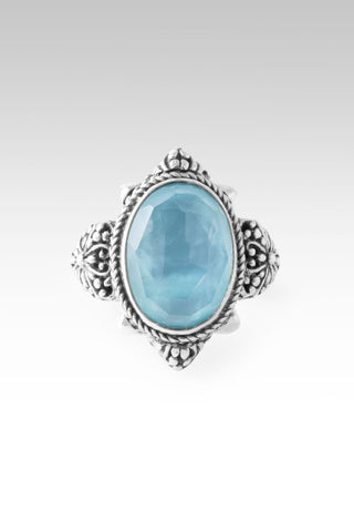 Sees My Worth Ring™ in Paraiba Mother of Pearl Quartz - Dinner - only found at SARDA™