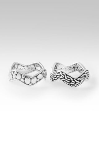 Serene Spirit Ring™ in Chainlink & Watermark - Stackable - only found at SARDA™