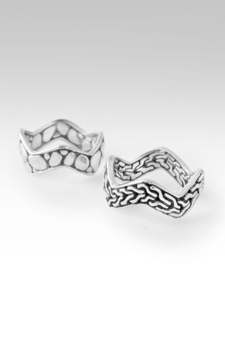 Serene Spirit Ring™ in Chainlink & Watermark - Stackable - only found at SARDA™