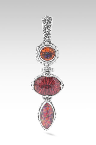 Shake Up All Traditions Pendant™ in Berrylicious™ Mystic Quartz, Red Ember Simulated Opal & Ardent™ Mystic Topaz - Multi Stone - only found at SARDA™