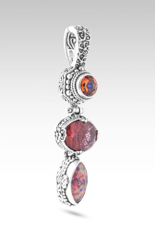 Shake Up All Traditions Pendant™ in Berrylicious™ Mystic Quartz, Red Ember Simulated Opal & Ardent™ Mystic Topaz - Multi Stone - only found at SARDA™