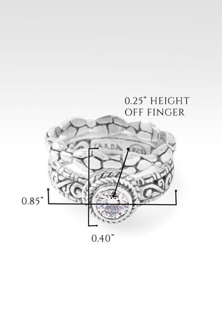 Share Joy Ring Set of 2™ in Moissanite - Stackable - only found at SARDA™