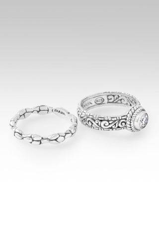 Share Joy Ring Set of 2™ in Moissanite - Stackable - only found at SARDA™
